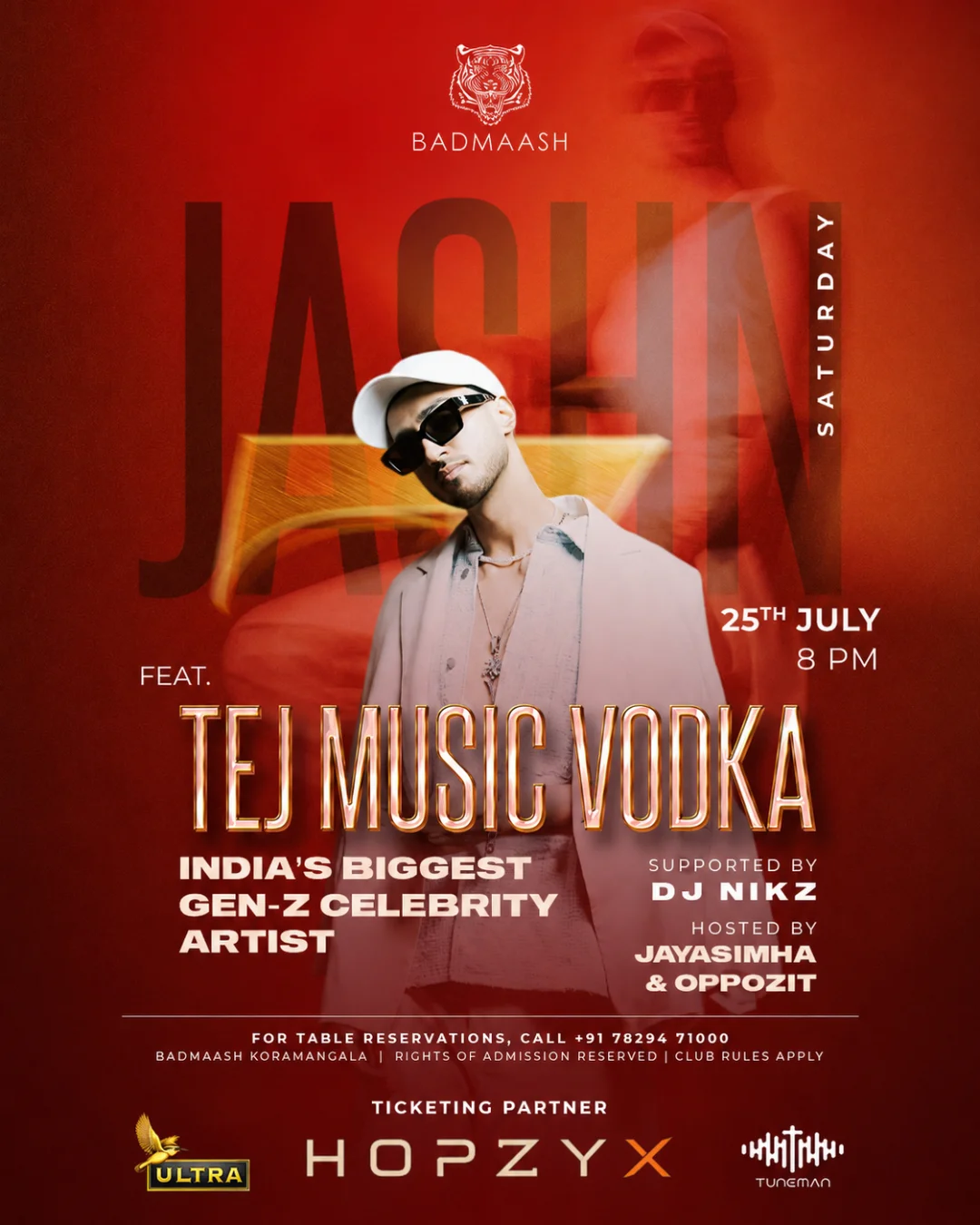 Tej music vodka live at badmaash koramangala